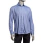 Mens Tom Baine Navy Geometric Fitted Traveler Dress Shirt - image 1