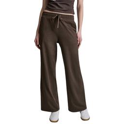 Womens DKNY Sport Spacedye Mid Rise Open Leg Pants With Pocket