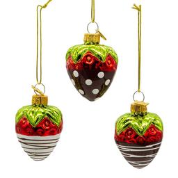 Kurt S. Adler Noble Gems™ Chocolate Strawberry Ornaments Box