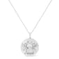 Haus of Brilliance Sterling Silver Diamond Cancer Zodiac Pendant - image 1