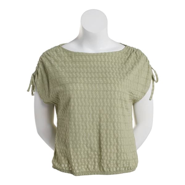 Womens French Laundry Short Dolman Tie Sleeve Boat Neck Blouse Boscov's