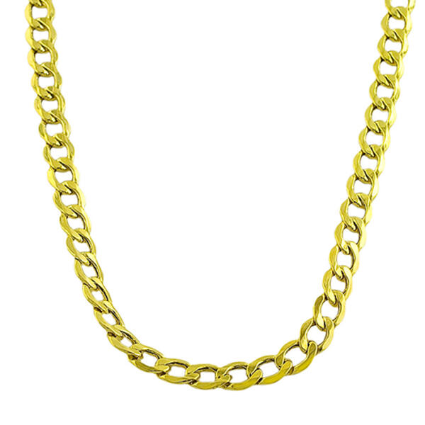 Gold Classics&#40;tm&#41; 10kt. Yellow Gold Semi Solid Curb Link Necklace - image 