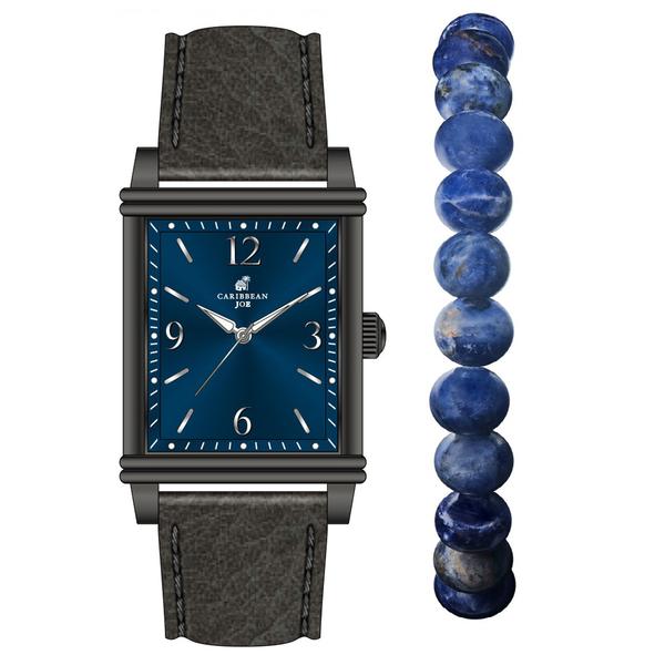 Mens Caribbean Joe Gunmetal-Tone Watch & Bracelet - CJSB7173GU.UK - image 