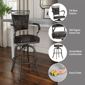 HH2 Home Bridgetown Tilt Upholstered Bar Height Swivel Stool - image 10