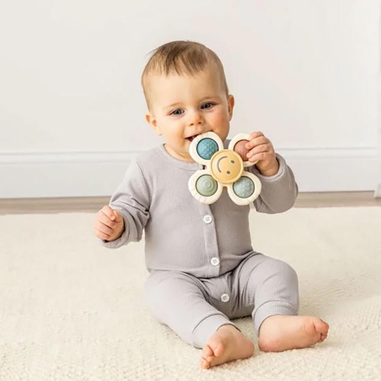Baby Unisex Itzy Ritzy® Pop & Whirl™ Smiley Face Fidget w Suction