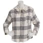 Juniors Love Tree Hooded Boyfriend Flannel Shirt - image 1