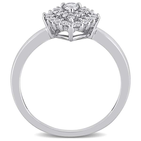 Diamond Classics™ 14kt. White Gold 1/2ctw. Diamond Teardrop Ring