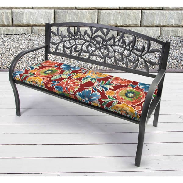 Jordan Manufacturing Colsen Berry Outdoor Bench Cushion