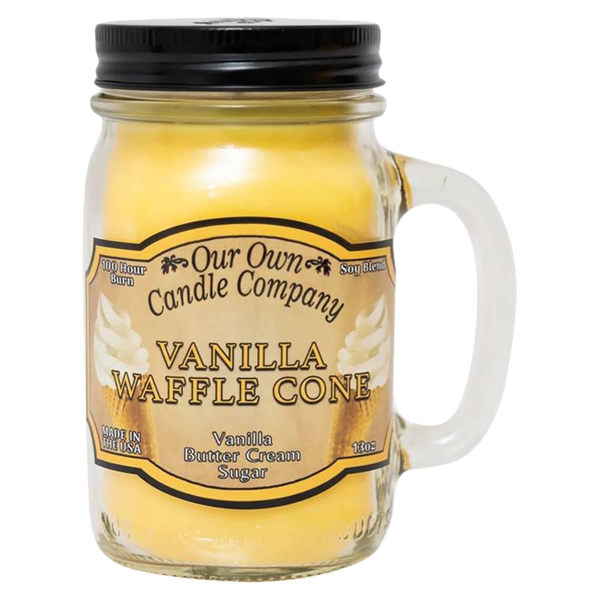 Our Own Candle Co. Vanilla Waffle Cone 13oz. Mason Jar...