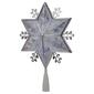 Northlight Seasonal 10in. Silver 6-Point Snowflake Tree Topper - image 4