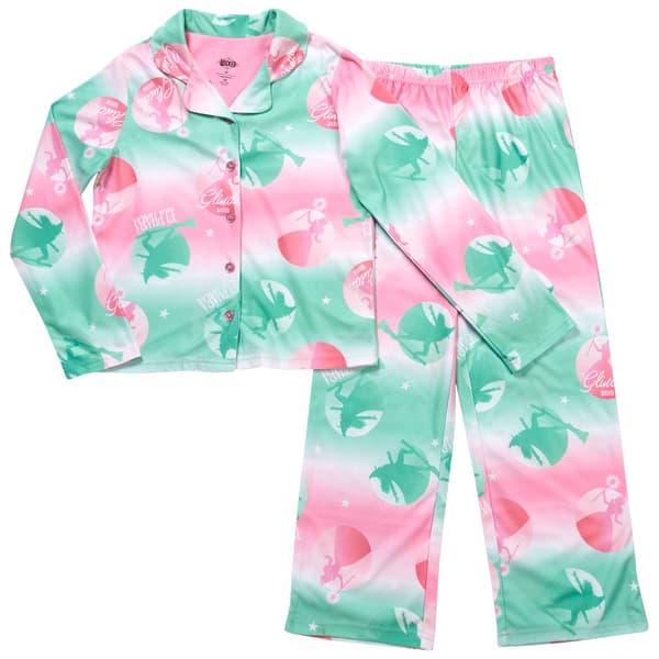 Girls Wicked 2pc. Ombre Glinda & Elphaba Fleece Pajama Set - image 