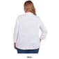Plus Size Ruby Rd. Bella Vista Knit Embroidered Slub Blouse - image 2