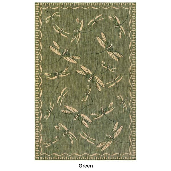 Liora Manne Carmel Dragonfly Rectangular Large Area Rug