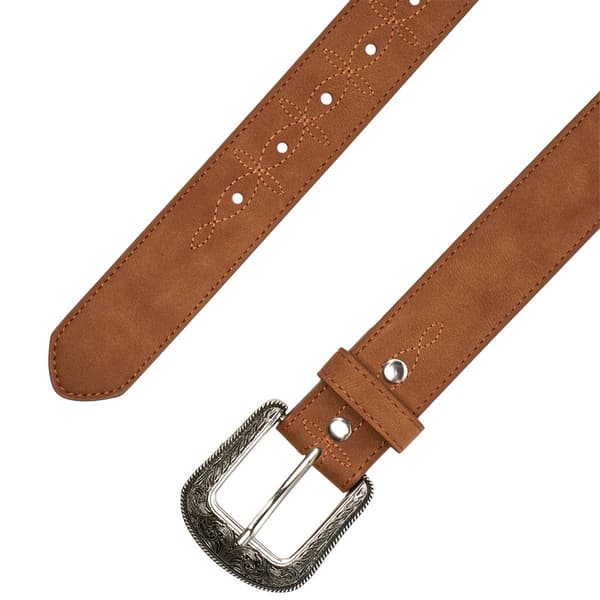 Mens Wrangler 38mm Crazy Horse Belt with Special Stitch - image 