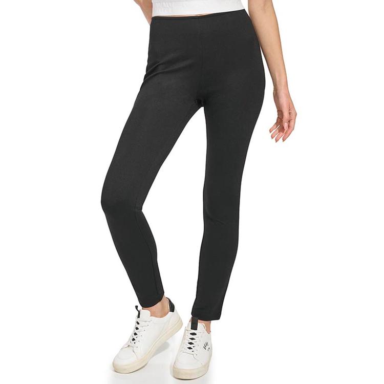 Womens DKNY Pull On Ponte Solid Casual Pant