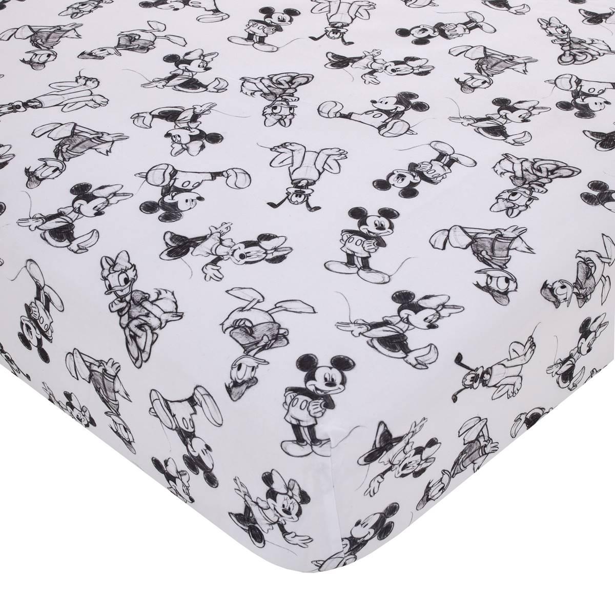 Disney Mickey & Friends All-Over Print Fitted Crib Sheet