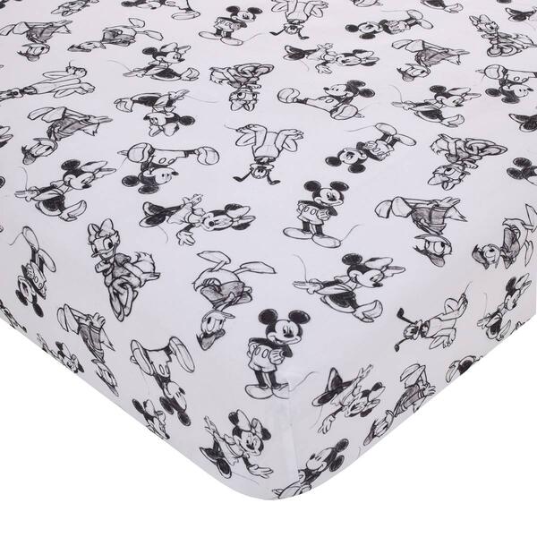 Disney Mickey & Friends Fitted Crib Sheet - image 