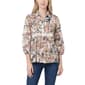 Womens NY Collection 3 Quarter Sleeve Button Detail With Pleat S - image 1
