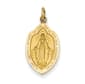 Unisex Gold Classics&#40;tm&#41; Yellow Gold Mary Medal Pendant - image 1