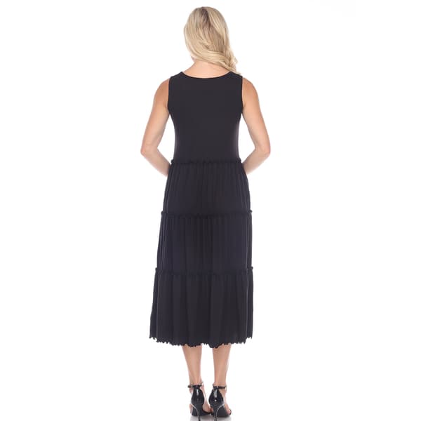 Womens White Mark Tiered Midi Dress