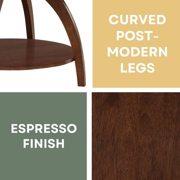 Convenience Concepts Aldrin Coffee Table with Shelf