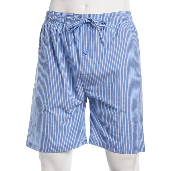 Mens Preswick & Moore(R) Stripe Soft-Woven Pajama Shorts