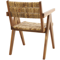 9th & Pike® Bohemian Brown Teak Wood Accent Chair