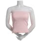 Juniors No Comment Pointelle Seamless Lettuce Hem Tube Top - image 1