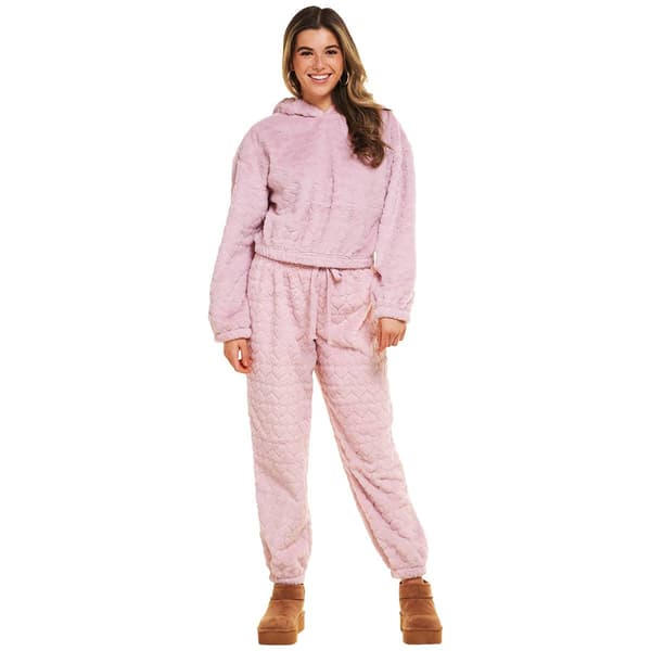 Juniors Madden Girl Cozy Heart 2pc. Joggers Set