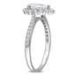 Gemstone Classics™ Sterling 1 3/8kt. Dew Moissanite Halo Ring - image 2