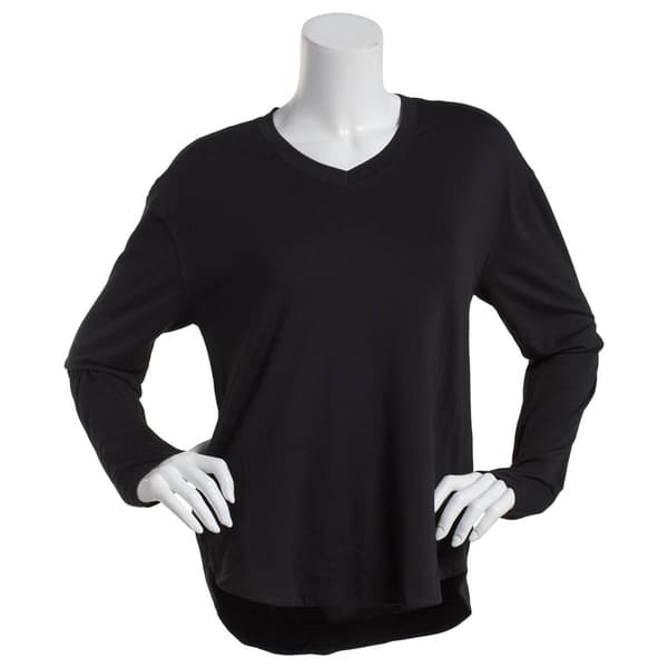 Womens Starting Point Long Sleeve V-Neck Tee - image 