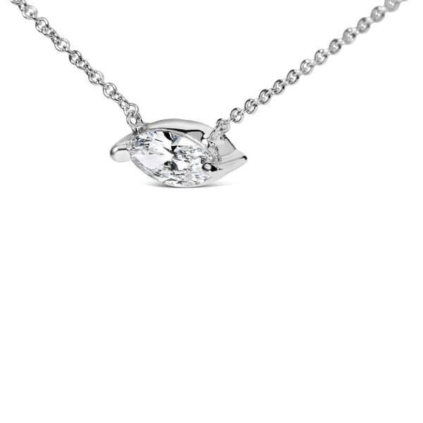Haus of Brilliance 1/2ctw. Lab Grown Diamond East West Pendant