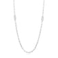 Forever Facets Sterling Silver Long Paperclip Necklace - image 1