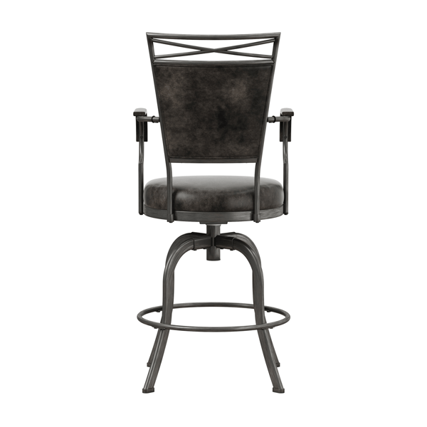 HH2 Home Bridgetown Tilt Upholstered Counter Height Swivel Stool