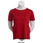 Petite Hasting & Smith Short Sleeve Solid Round Neck Tee - image 6