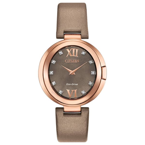 Womens Citizen&#40;R&#41; Eco-Drive Beige Strap Capella - EX1512-53A - image 