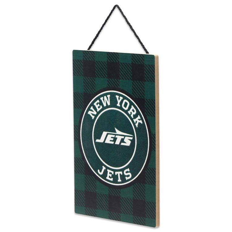 Open Road Jets Plaid Hanging Wood