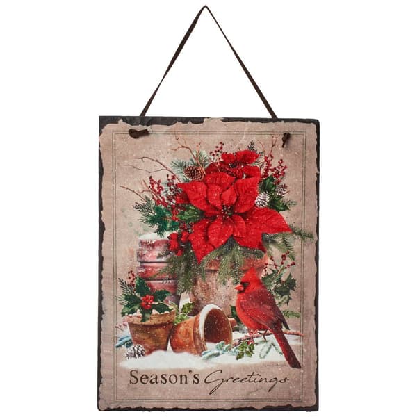 Seasons Greetings Cardinal Slate - image 
