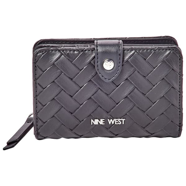 Womens Nine West Norah Woven French Wallet - image 