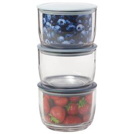 Set of 3 11oz. Stacking Containers - Blue