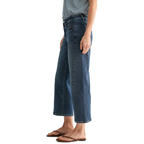 Womens CITY BLUES Forward Seam Cropped Wide Leg Jeans