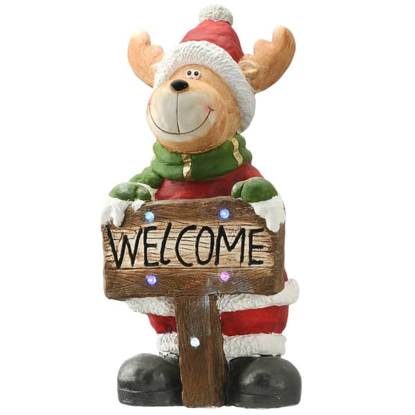National Tree 29in. Lighted Reindeer Decor - image 