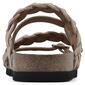 Womens White Mountain Holland Suede Footbeds Sandals - image 3