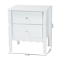 Baxton Studio Hoffman 2-Drawer Nightstand - image 9