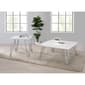 Coaster Hairpin Leg Square End Table - White and Chrome - image 2