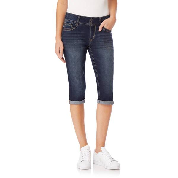 Juniors Wallflower Luscious Curvy Rolled Capri Jeans - image 