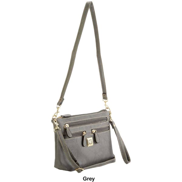 Stone Mountain Crunch Leather East/West 4 Bagger Crossbody