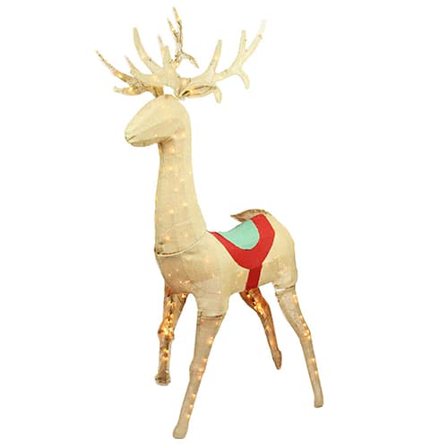 Northlight Lighted Standing Reindeer Christmas Outdoor Decor - image 