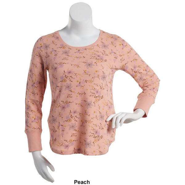 Womens Architect&#174; Long Sleeve Floral Thermal Tee