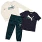 Boys &#40;4-7&#41; Puma&#40;R&#41; 3pc. Short Sleeve Tees & Pants Set - Alpine Snow - image 1